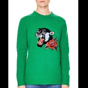 Sandro Stella Embroidered Wool Sweater